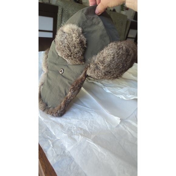 Fur Hat PAUL LEINBURD by CROWNCAP Brown & Tan Multi REAL fur aviator trapper hat main image 14